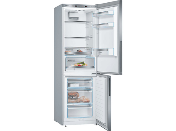 Bild 1 von BOSCH KGE364LCA Serie 6 Kühlgefrierkombination (C, 149 kWh, 1860 mm hoch, Inox-look)