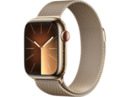 Bild 1 von APPLE Watch Series 9 GPS + Cellular 41 mm Smartwatch Edelstahl Milanaise, 150 - 200 mm, Gold/Tonbraun