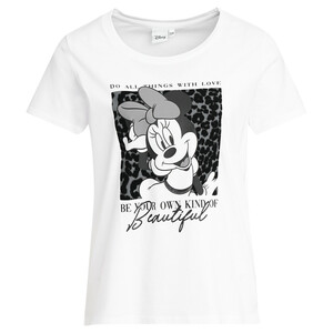 Minnie Maus T-Shirt mit Flock-Druck