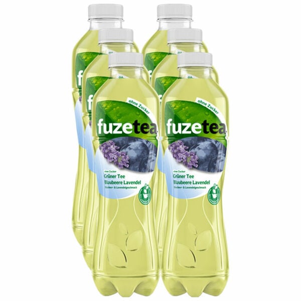 Bild 1 von Fuze Tea Grüntee Blaubeere-Lavendel ohne Zucker, 6er Pack (EINWEG) zzgl. Pfand