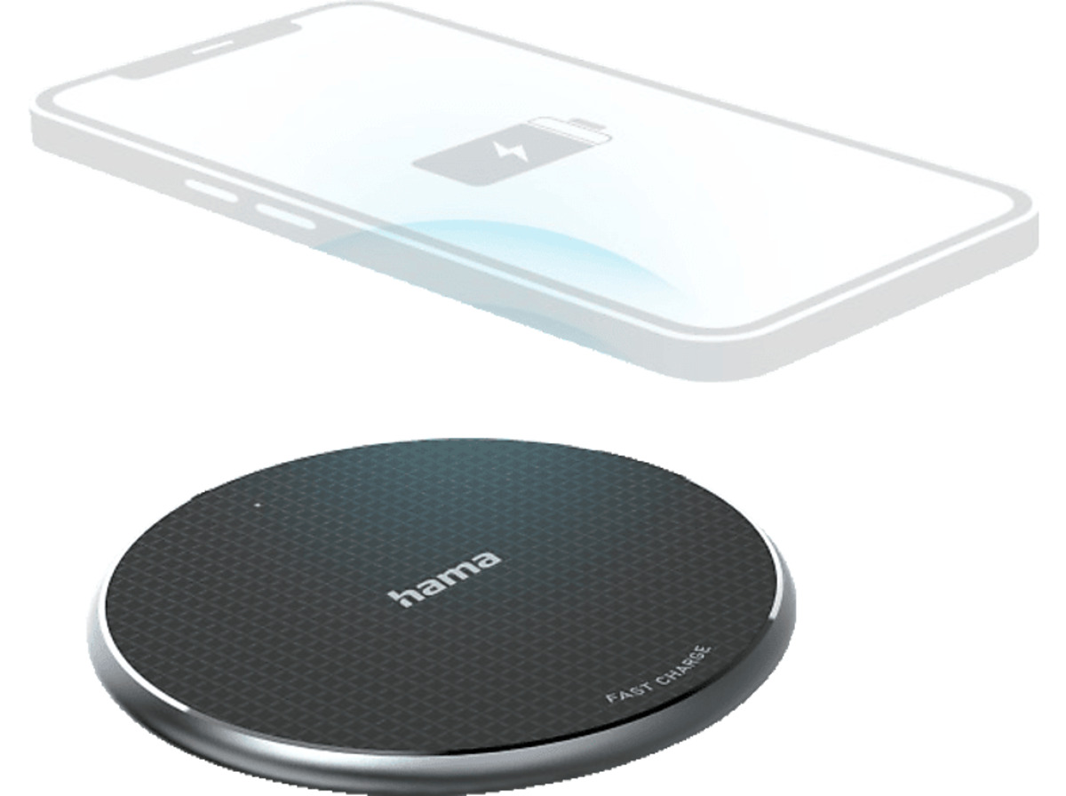 Bild 1 von HAMA Wireless Charger QI-FC10 Ladegerät Universal 10 Watt, Schwarz