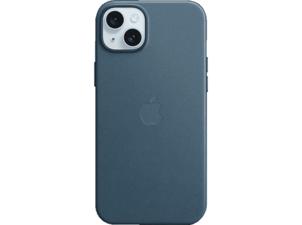 Bild 1 von APPLE Feingewebe Case mit MagSafe, Backcover, Apple, iPhone 15 Plus, Pazifikblau