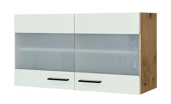 Bild 1 von Glas-Hängeschrank  Ens creme Maße (cm): B: 100 H: 54,8 T: 32 Küche