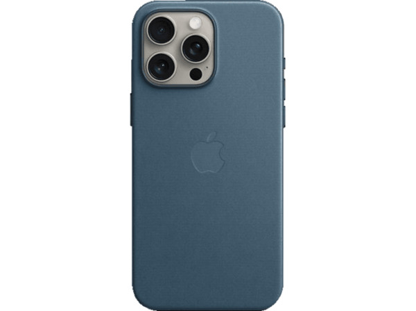 Bild 1 von APPLE Feingewebe Case mit MagSafe, Backcover, Apple, iPhone 15 Pro Max, Pazifik Blau