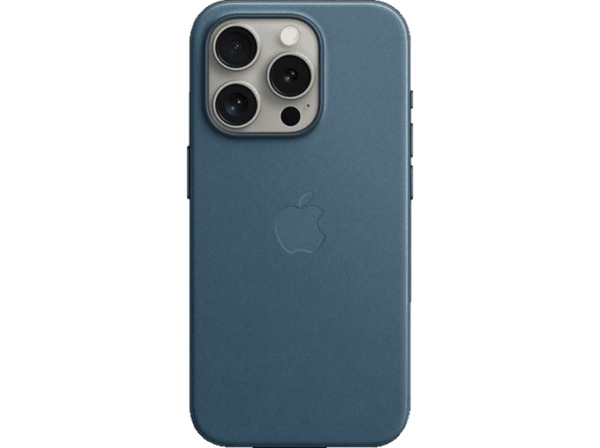 Bild 1 von APPLE Feingewebe Case mit MagSafe, Backcover, Apple, iPhone 15 Pro, Pazifikblau