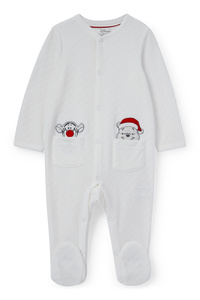 C&A Winnie Puuh-Baby-Weihnachts-Schlafanzug, Weiß, Größe: 68