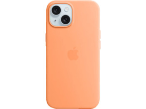 APPLE Silikon Case mit MagSafe, Backcover, Apple, iPhone 15, Sorbet Orange
