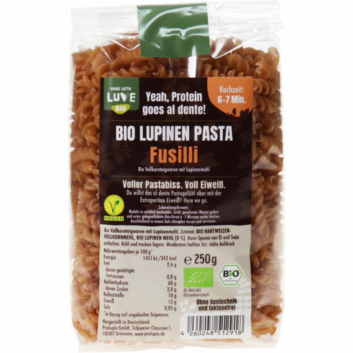 Bild 1 von Luve BIO Lupinen Fusilli
