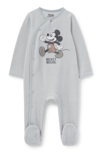 C&A Micky Maus-Baby-Schlafanzug, Grau, Größe: 68