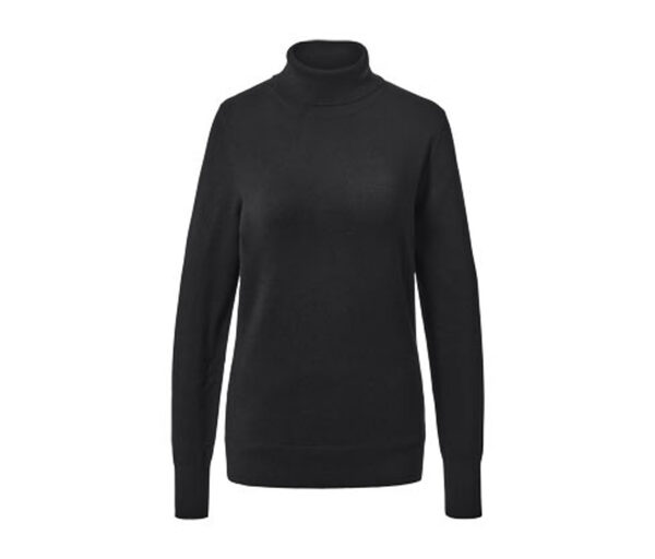 Bild 1 von Feinstrick-Rollkragenpullover, schwarz