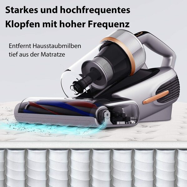 Bild 2 von Jimmy Matratzenreinigungsgerät BX7 Pro Milbenstaubsauger Handstaubsauger, 700,00 W, mit Beutel, UV-C Licht, Hausstaubmilbensensor, Ultraschallfunktion