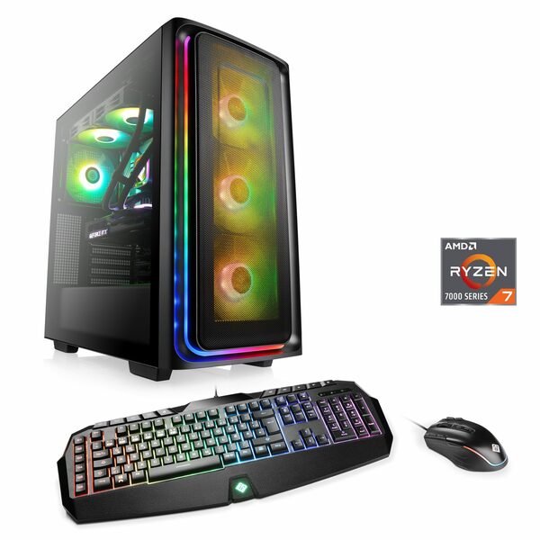 Bild 1 von CSL Aqueon A77370 Extreme Edition Gaming-PC (AMD Ryzen 7 7800X3D, NVIDIA GeForce RTX 4070, 32 GB RAM, 2000 GB SSD, Wasserkühlung)