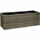 Bild 1 von Gartenfreude Pflanzkübel Polyrattan 102 cm x 36 cm Naturfarben