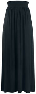 Rotterdamned Langer Rock - Long Skirt - XS bis XXL - für Damen - Größe L - schwarz