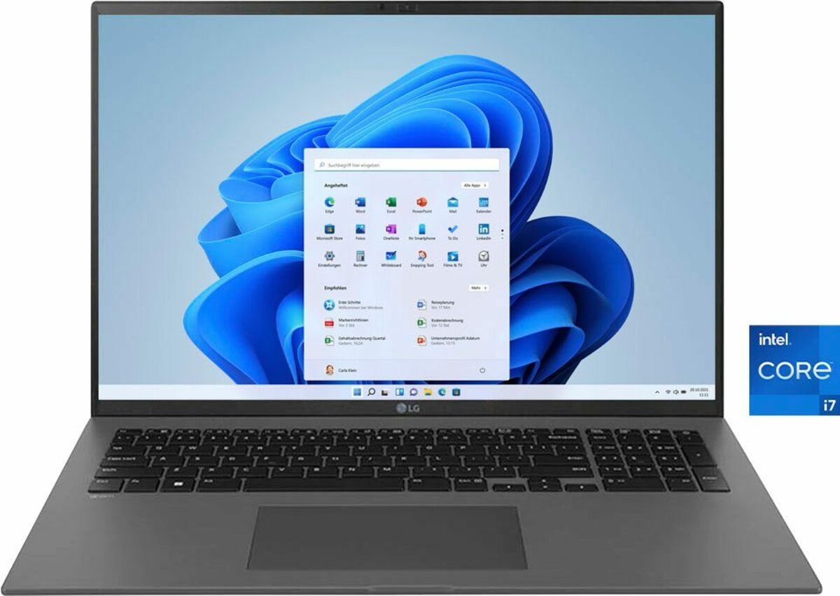 Bild 1 von LG gram 17 Notebook (43,18 cm/17 Zoll, Intel Core i7 1260P, Iris© Xe Graphics, 512 GB SSD)