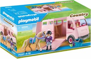Playmobil® Konstruktions-Spielset Pferdetransporter (71237), Country, (47 St), Made in Europe