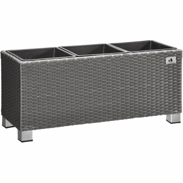 Gartenfreude Pflanzkübel Polyrattan 78 Cm X 27 Cm Grau Von OBI Für 109 ...