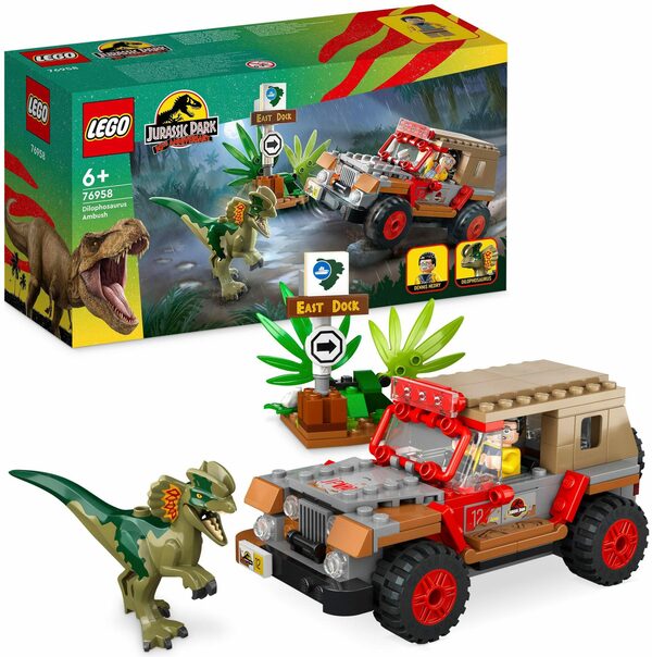 Bild 1 von LEGO® Konstruktionsspielsteine Hinterhalt des Dilophosaurus (76958), LEGO® Jurassic Park, (211 St), Made in Europe