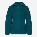 Bild 1 von Damen-Troyer-Pullover mit Zopfmuster