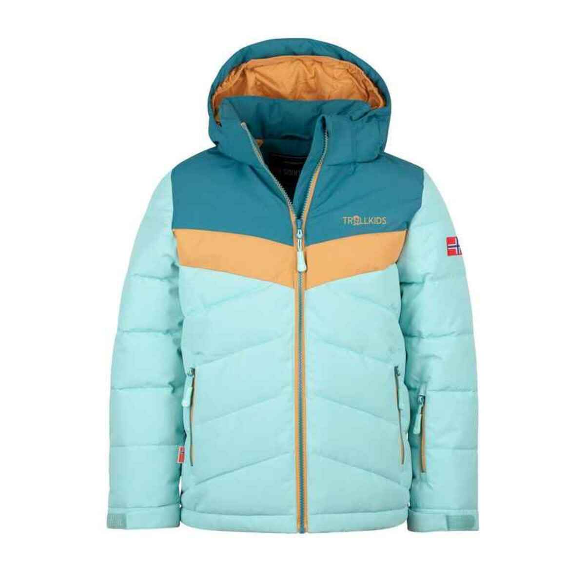 Bild 1 von Mädchen Winterjacke Gryllefjord Wasserblau/Blaugrün/Honig