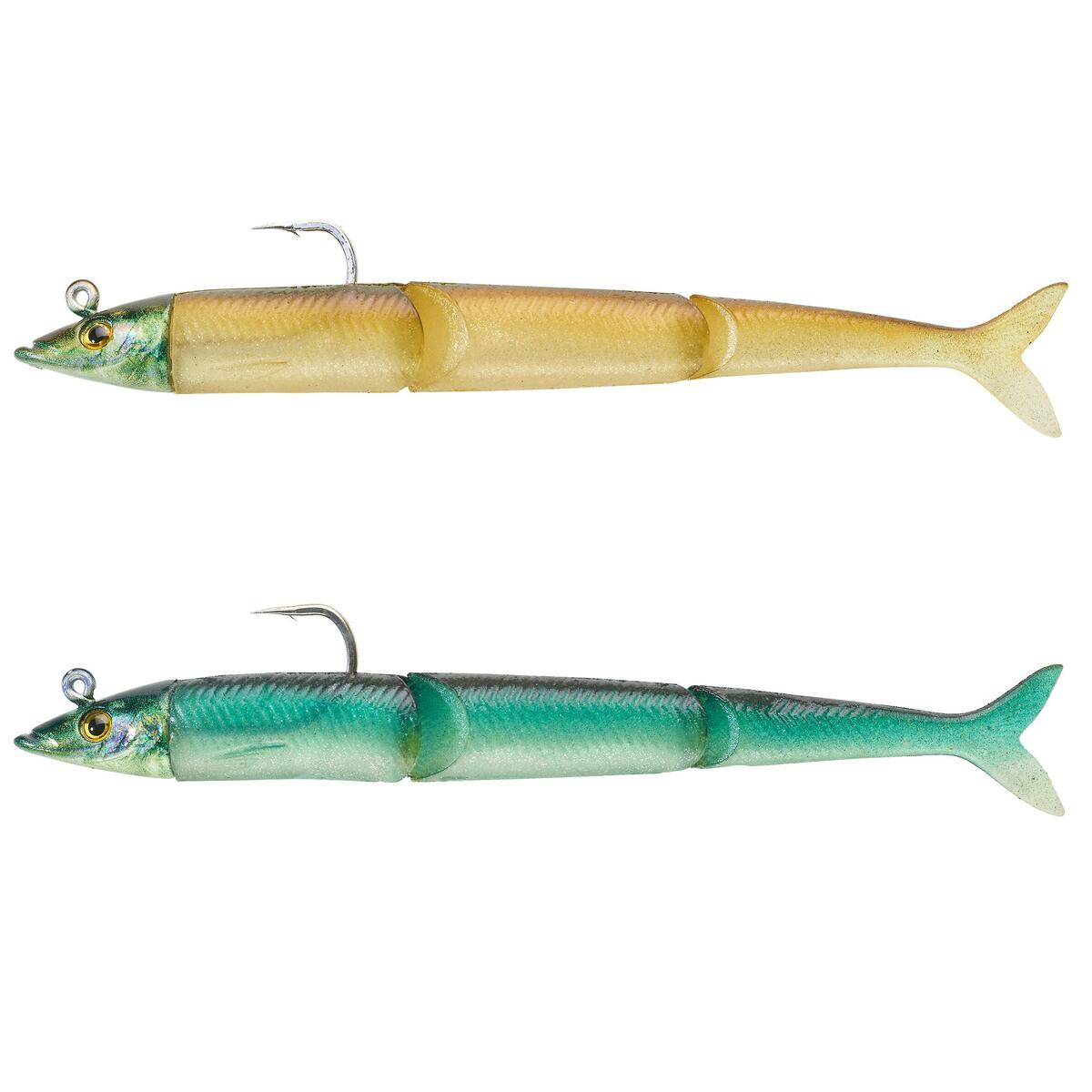 Bild 1 von Set Gummifisch Sandaal-Slug Slugeelo 130 10 g ayu/blau