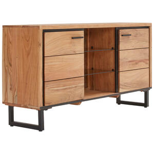 Carryhome SIDEBOARD Schwarz, Akazie