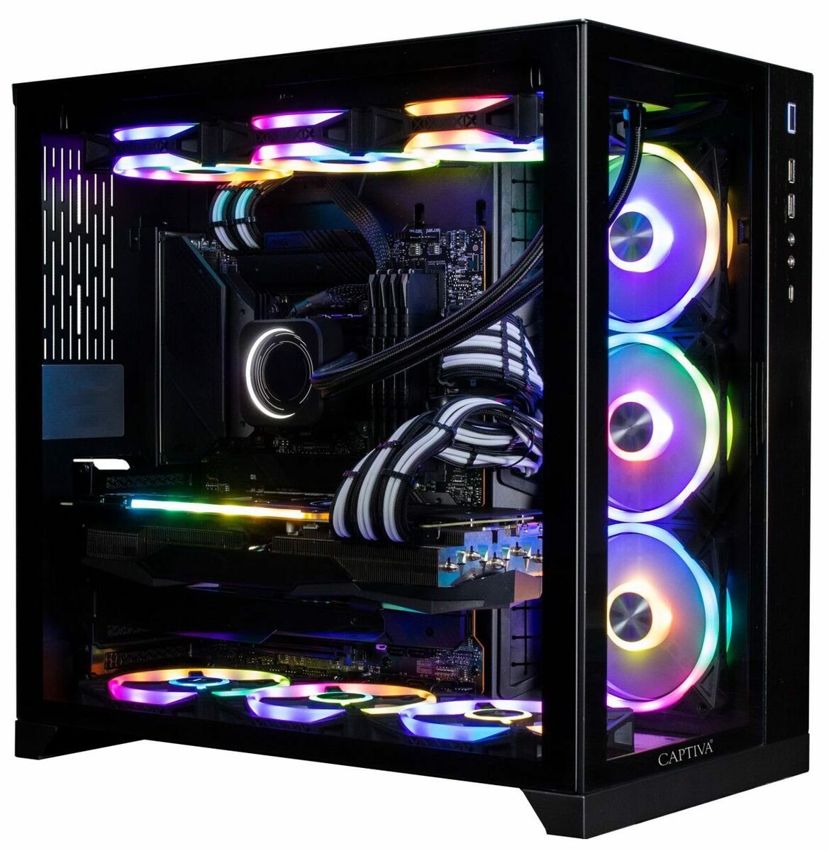 Bild 2 von CAPTIVA Highend Gaming I72-513 Gaming-PC (Intel Core i9 12900KF, RTX 4070 Ti, 64 GB RAM, 2000 GB SSD, Wasserkühlung)