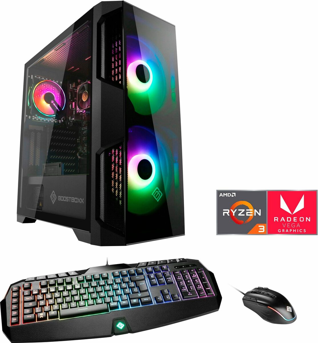 Bild 1 von CSL Levitas T8113 Gaming-PC (AMD Ryzen 3 3200G, 16 GB RAM, 1000 GB SSD, Luftkühlung)