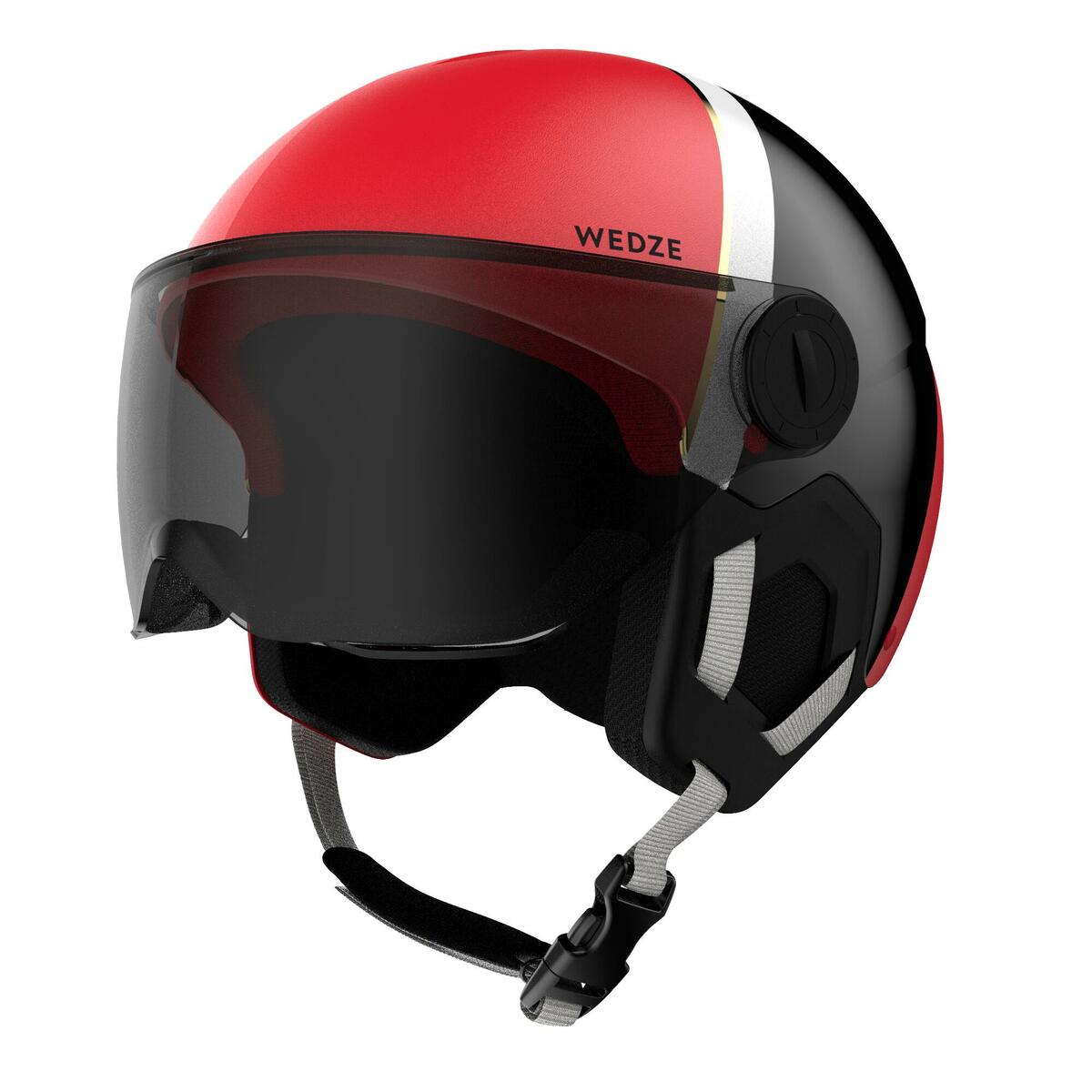 Bild 1 von Skihelm mit Visier Kinder - H-KID 550 rot/schwarz