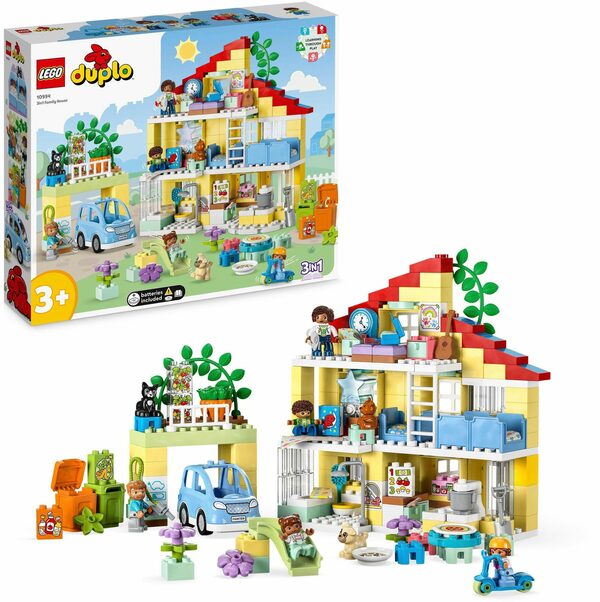 Bild 1 von LEGO® Konstruktionsspielsteine 3-in-1-Familienhaus (10994), LEGO® DUPLO, (218 St), Made in Europe