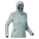 Bild 1 von Fleecejacke Damen warm Winterwandern - SH500 Mountain grün