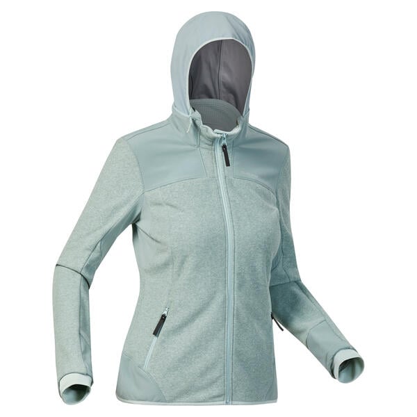 Bild 1 von Fleecejacke Damen warm Winterwandern - SH500 Mountain grün