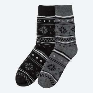 Herren-Thermo-Socken aus Vollfrottee, 2er-Pack