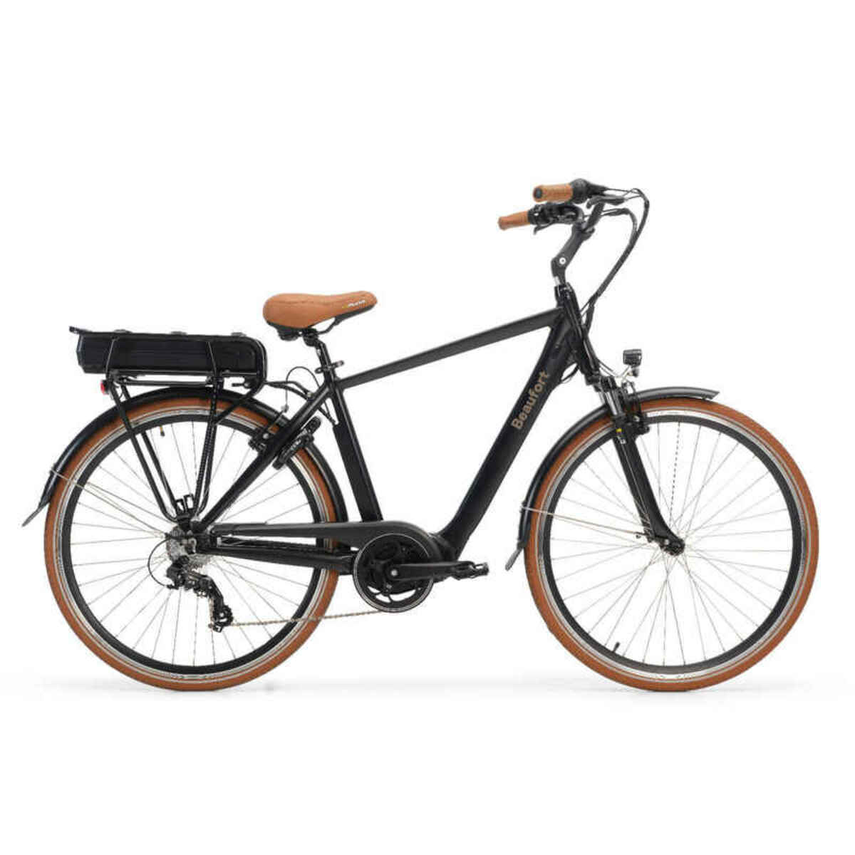 Bild 1 von Herren-Elektrofahrrad, Birgit, 51 cm, Mittelmotor, 7 Sp, Carbon schwarz