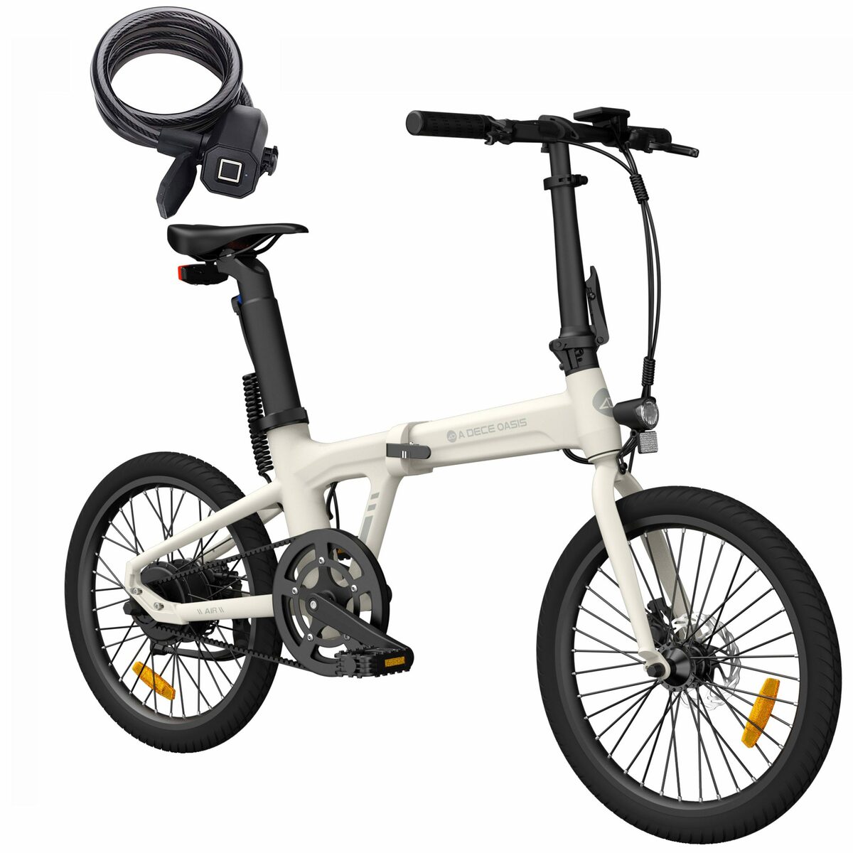 Bild 1 von ADO E-Bike Air 20 Elektrofahrrad, bike,klapprad Riemenantrieb,Citybike,20 zoll, 1 Gang, Automatikschaltung, Hintermotor, 345,00 Wh Akku, ebike Damen/Herren, Fingerprint-Schloss, Leicht