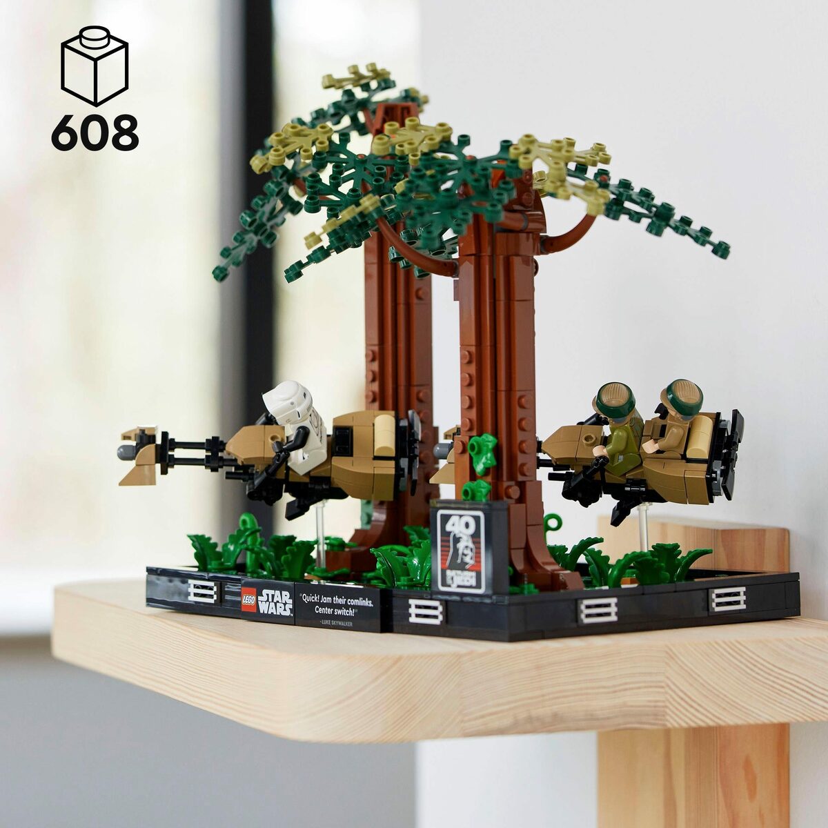 Bild 2 von LEGO® Konstruktionsspielsteine Verfolgungsjagd auf Endor – Diorama (75353), LEGO® Star Wars, (608 St)
