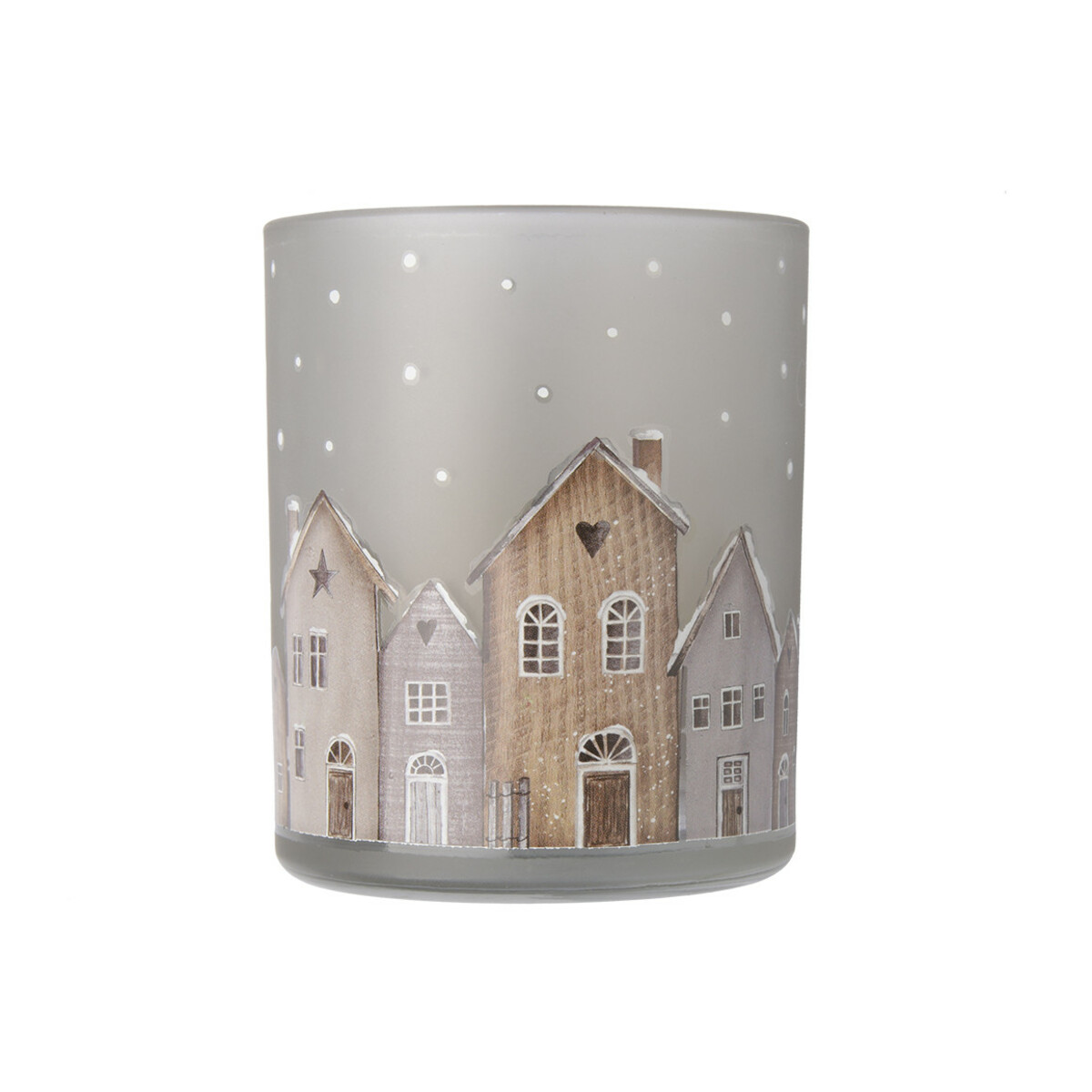 Bild 1 von Kleines Windlicht mit Häusern