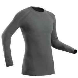 Skiunterwäsche Funktionsshirt Herren Seamless atmungsaktiv - BL 980 grau