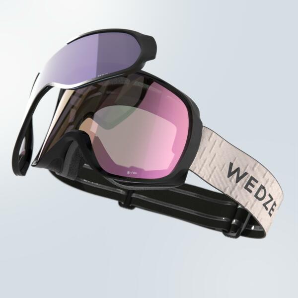 Bild 1 von Skibrille Snowboardbrille Erwachsene/Kinder Allwetter - G 500 I rosa