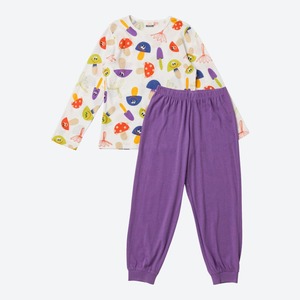 Kinder-Mädchen-Pyjama in lebhaftem Design, 2-teilig