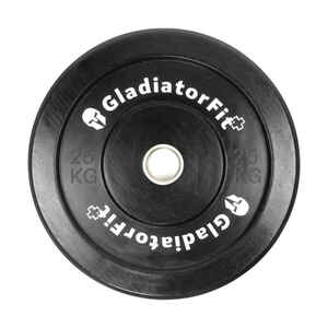 Olympische Scheibe schwarz Gummi "Bumper Plate" Ø 51mm | Mehrere Gewichte