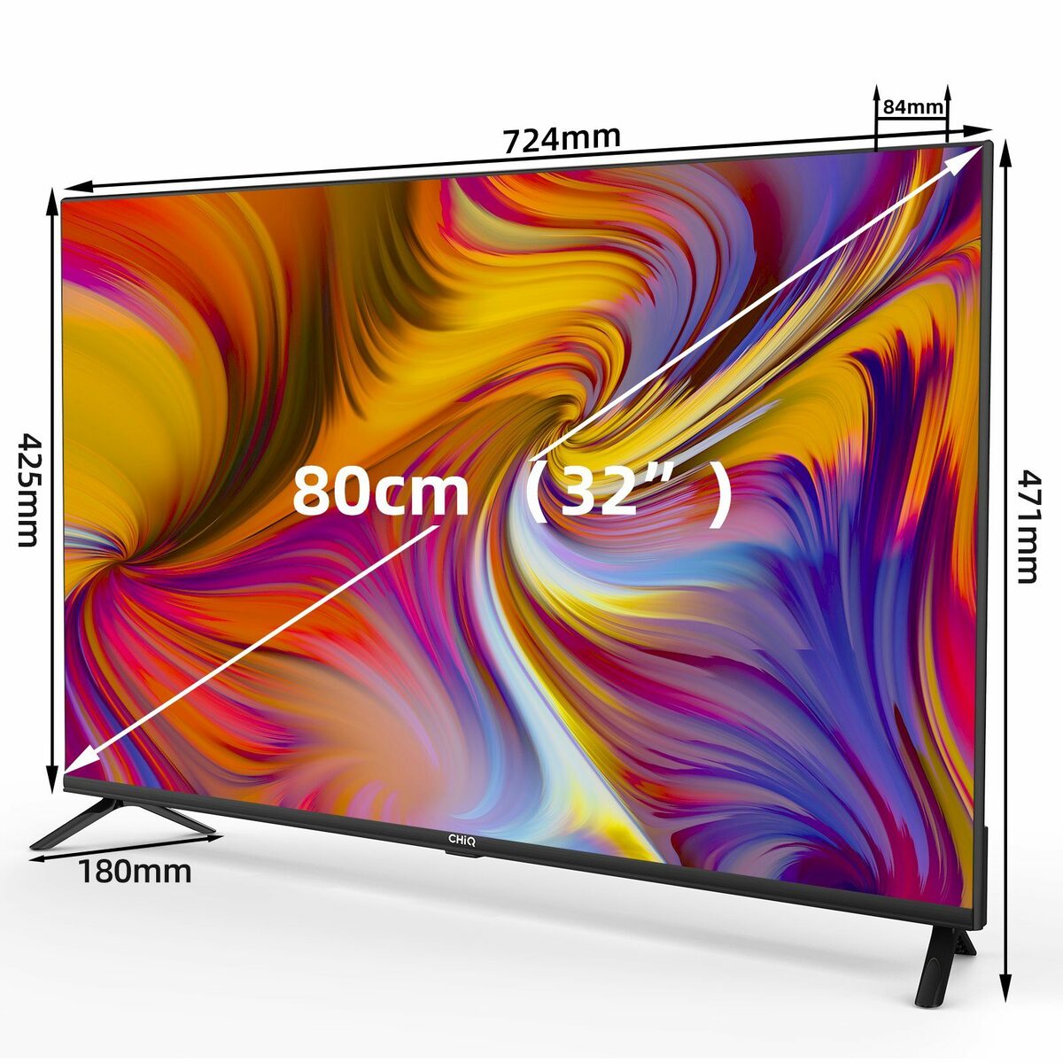 Bild 3 von CHiQ L32H7G LED-Fernseher (80,00 cm/32 Zoll, HD ready, Smart-TV, Google-TV, Google Assistant,Chromecast,Youtube,Triple Tuner(DVB-T2/T/C/S2)