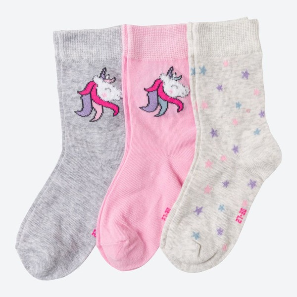 Bild 1 von Kinder-Mädchen-Socken, 3er-Pack