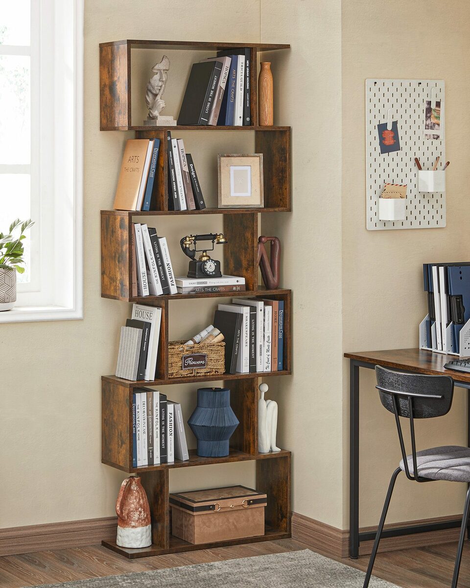 Bild 4 von VASAGLE Bücherregal, 1-tlg., Standregal, Stabil, Einfache Montage