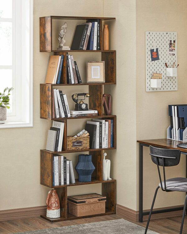 Bild 4 von VASAGLE Bücherregal, 1-tlg., Standregal, Stabil, Einfache Montage