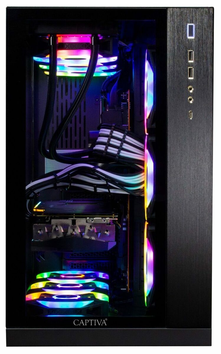 Bild 1 von CAPTIVA Highend Gaming I72-513 Gaming-PC (Intel Core i9 12900KF, RTX 4070 Ti, 64 GB RAM, 2000 GB SSD, Wasserkühlung)
