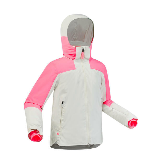 Bild 1 von Skijacke Kinder warm wasserdicht - 900 Sport weiß/rosa