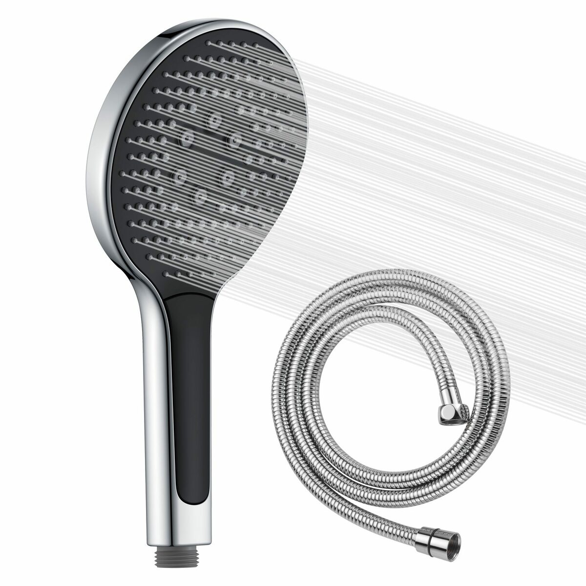 Bild 1 von Sumerain Handbrause Duschkopf mit Schlauch, Handbrause mit Schlauch 1.5M, , (duschkopf wassersparend, duschschlauch mit duschkopf), 3 jet types duschkopf druckerhöhend