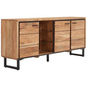 Carryhome SIDEBOARD Schwarz, Akazie