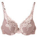 Deyllo Damen Push Up BH Mit Blumen Spitze Schalen Bügel BH